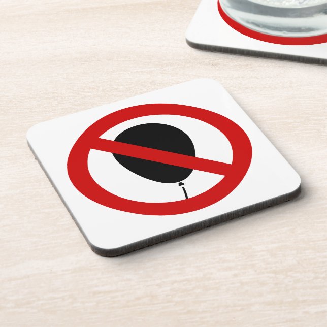 NO Balloon ⚠ thailändisches ⚠ Untersetzer (Linke Seite)