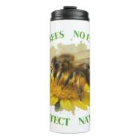 No Bees No Food – Protect Nature Thermobecher