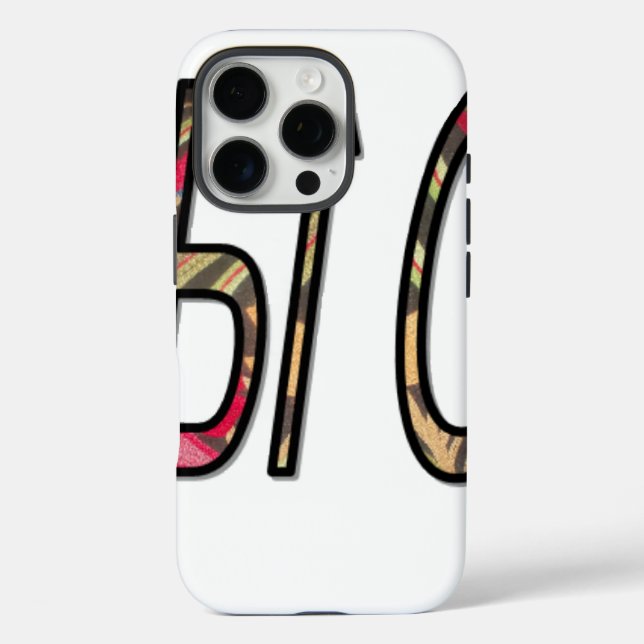 "No Bigiji" Textkunst drucken Case-Mate iPhone Hülle (Rückseite)