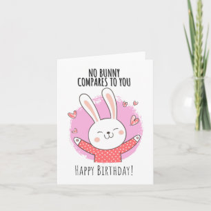 No Bunny Puns Birthday Card Karte