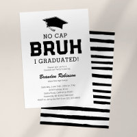 No Cap Bruh Graduation Party