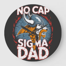 No Cap Sigma Dad Viking Grafik T-Shirt für Väter