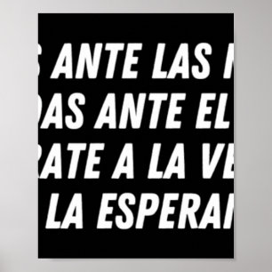 No Cedas Ante Las Mentiras (weiß) Poster