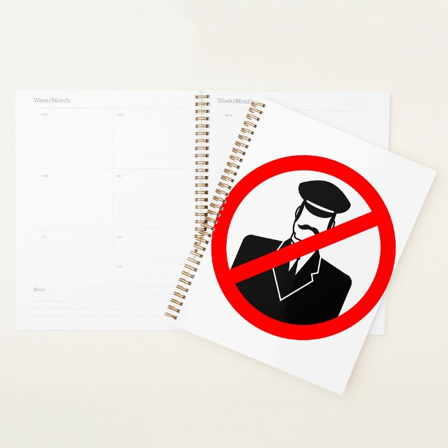 No Chauffeur Allowed Symbol Funny Warning Planer (Von Creator hochgeladen)