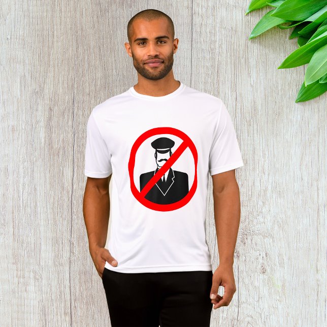 No Chauffeur Allowed Symbol Funny Warning T-Shirt (Von Creator hochgeladen)