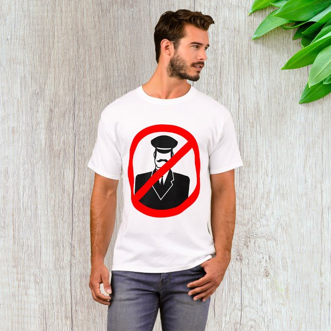 No Chauffeur Allowed Symbol Funny Warning T-Shirt (Von Creator hochgeladen)