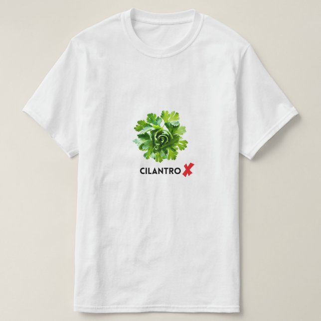 No Cilantro - Ich hasse Cilantro T-Shirt (Design vorne)