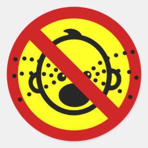 NO Cry Babys ⚠ thailändischer Flughafen ⚠ Runder Aufkleber