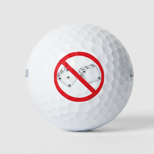 No Dice Golf Balls Golfball (Vorderseite)