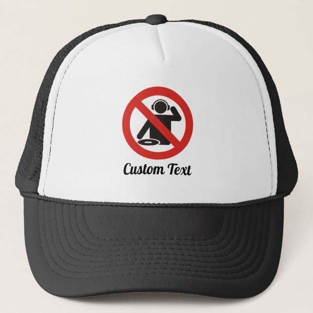 No-dj zone trucker hat truckerkappe (Vorderseite)