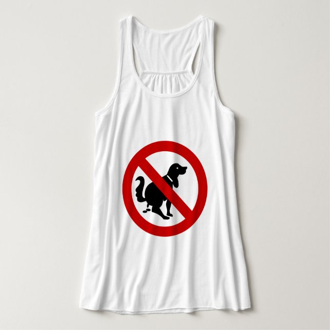 NO Dog Fouling ⚠ thailändisches ⚠ Tank Top (Design Vorderseite)