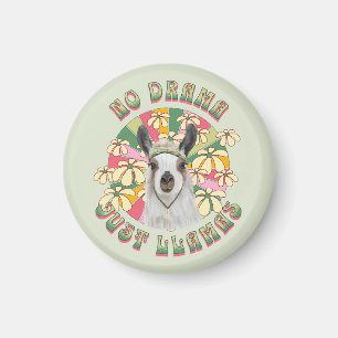 No Drama Just Llamas - Niedlich Boho Llama Magnet