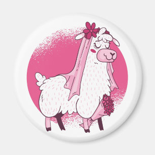 No Drama Lama BRIDE Funny Wedding Brautparty Magnet