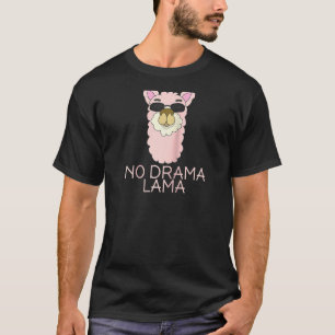 No Drama Lama Niedlich T Shirt Funny No Drama Alpa