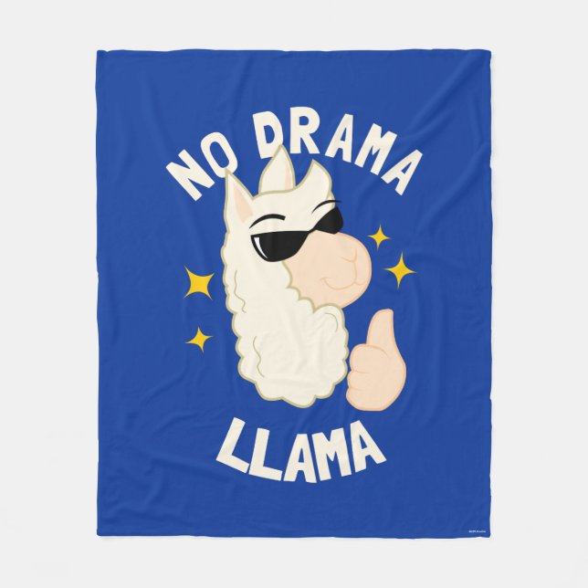 No Drama Llama Fleecedecke (Vorderseite)