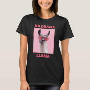 No Drama Llama Funny Cool Drama Königin Farm Tier T-Shirt