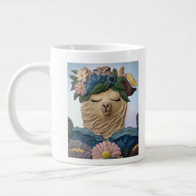No Drama Llama Jumbo-Tasse (Links)