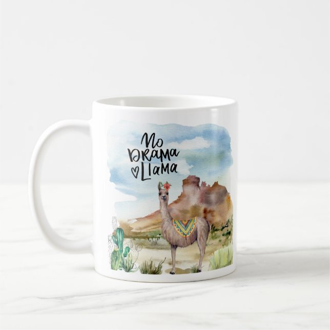 No Drama Llama Kaffeetasse (Links)