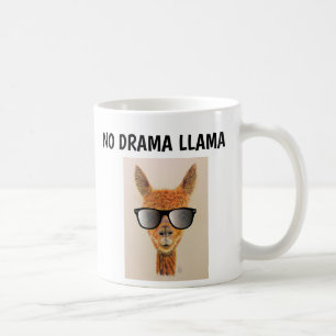 NO DRAMA LLAMA mit Sonnenbrille Coffee Mugs Kaffeetasse