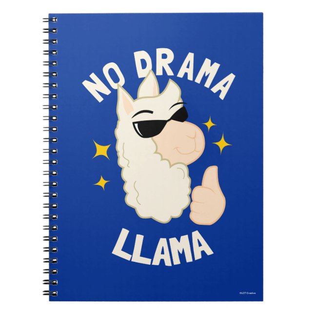 No Drama Llama Notizblock (Vorderseite)