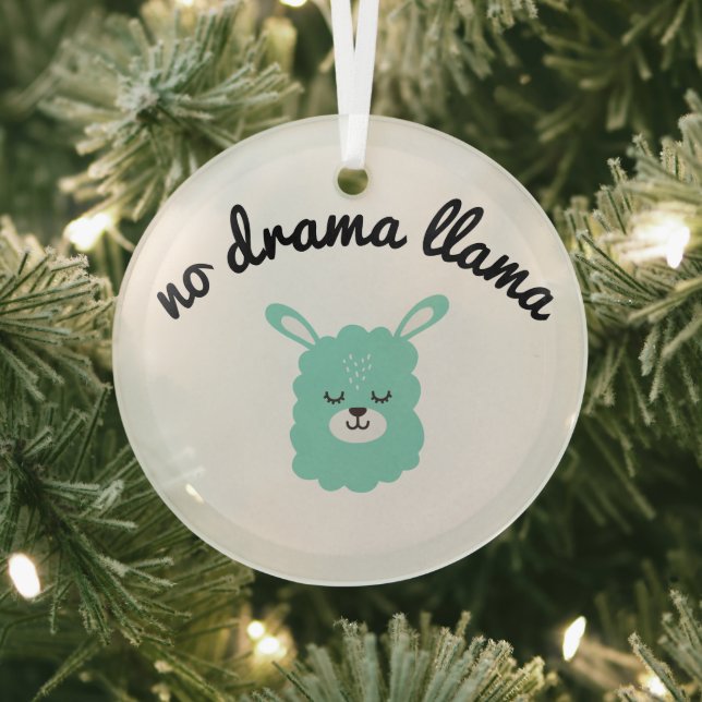 No Drama Llama Ornament Aus Glas (InSitu)