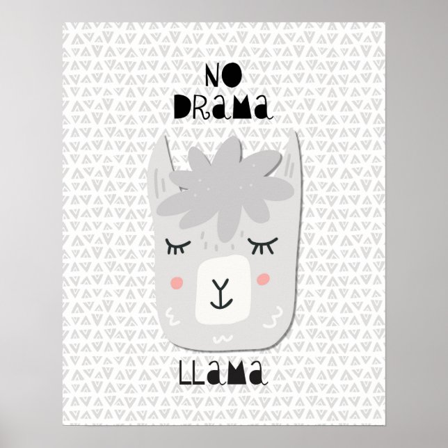 No Drama Llama Poster (Vorne)