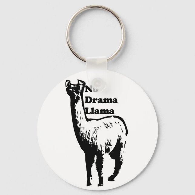 No Drama Llama Schlüsselanhänger (Vorderseite)