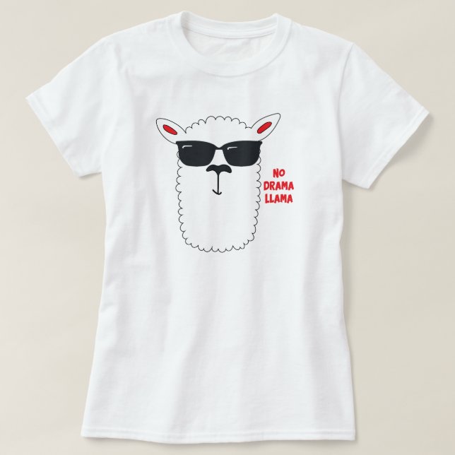 No Drama Llama T-Shirt (Design vorne)
