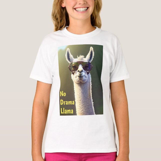 No Drama Llama T-Shirt (Vorderseite)