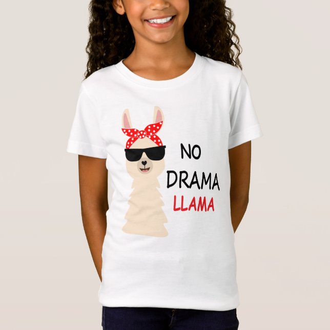 No Drama Llama T-Shirt (Vorderseite)