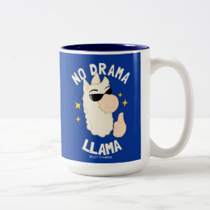No Drama Llama Zweifarbige Tasse