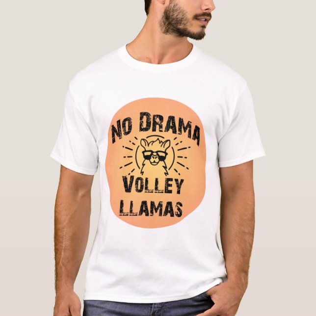 No Drama Volley Llamas Men's T - Shirt (Vorderseite)