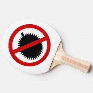 NO Durian Tropical Frucht ⚠ thailändischen Zeichen Tischtennis Schläger