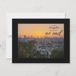 No End to His Kingdom Flat Note Card Mitteilungskarte