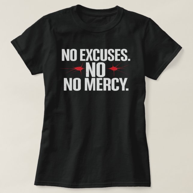 No Entschuldigung No Merci - Motivierend Gym-T - S T-Shirt (Design vorne)