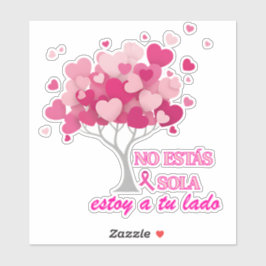 No estás sola en lucha contra el Cáncer de mama Aufkleber