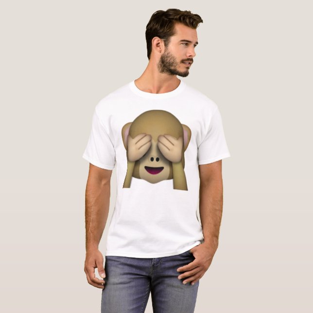 No Evil Monkey - Emoji T-Shirt (Vorne ganz)