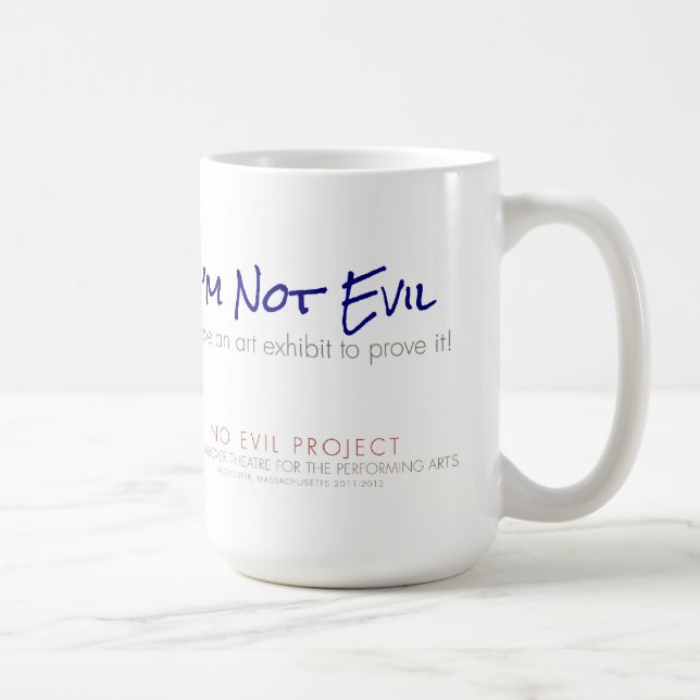No Evil Project bei der Hannover Theater-Tasse Kaffeetasse (Rechts)