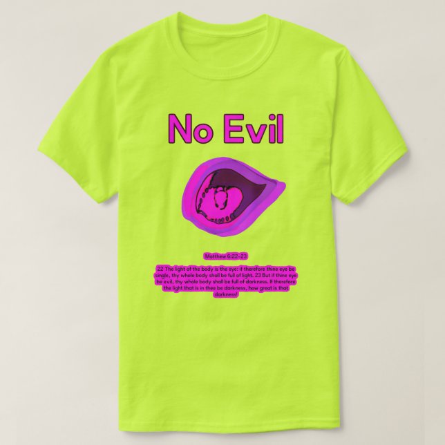 No Evil - Purple Passion - T-Shirt (Design vorne)