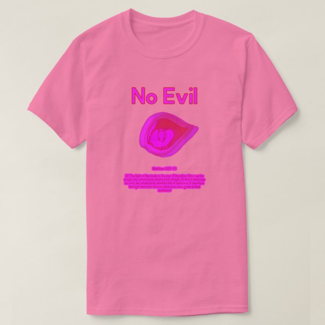 No Evil - Tahitian Sunset Logo-  T-Shirt (Design vorne)