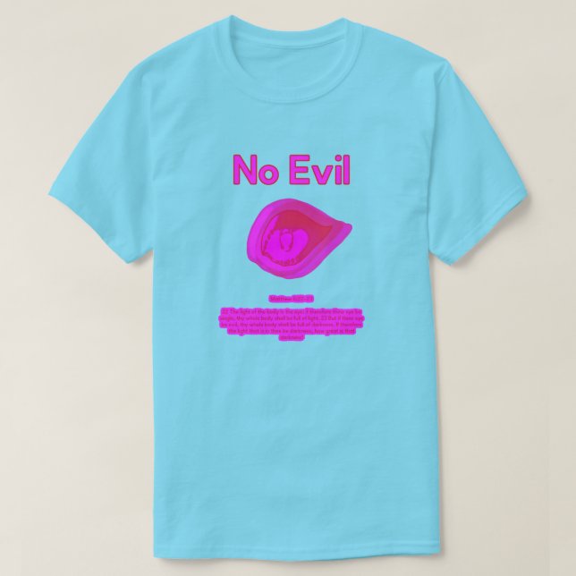 No Evil - Tahitian Sunset Logo-  T-Shirt (Design vorne)