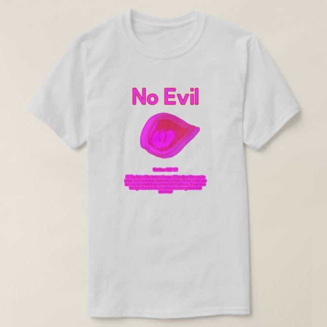 No Evil - Tahitian Sunset Logo-  T-Shirt (Design vorne)