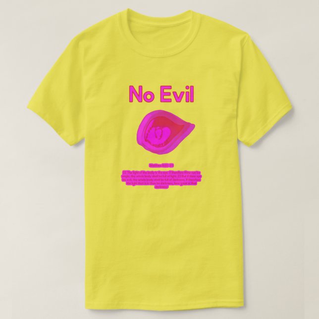 No Evil - Tahitian Sunset Logo-  T-Shirt (Design vorne)