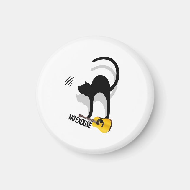 No Excuse Cat Magnets Magnet (Vorne)