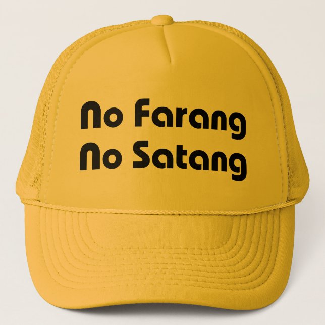 No Farang No Satang Truckerkappe (Vorderseite)