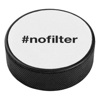 NO FILTER Hashtag Eishockey Puck