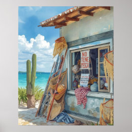 No fish today bonaire poster