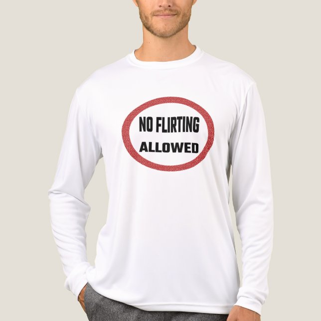 No flirting allowed Tri-Blend shirt (Vorderseite)