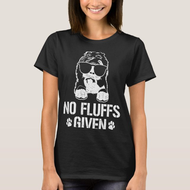 No Fluffs Given Doodle Dog Sheepadoodle T-Shirt (Vorderseite)