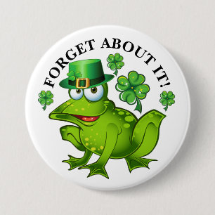 No Frog Kissing St. Patrick's Day Button